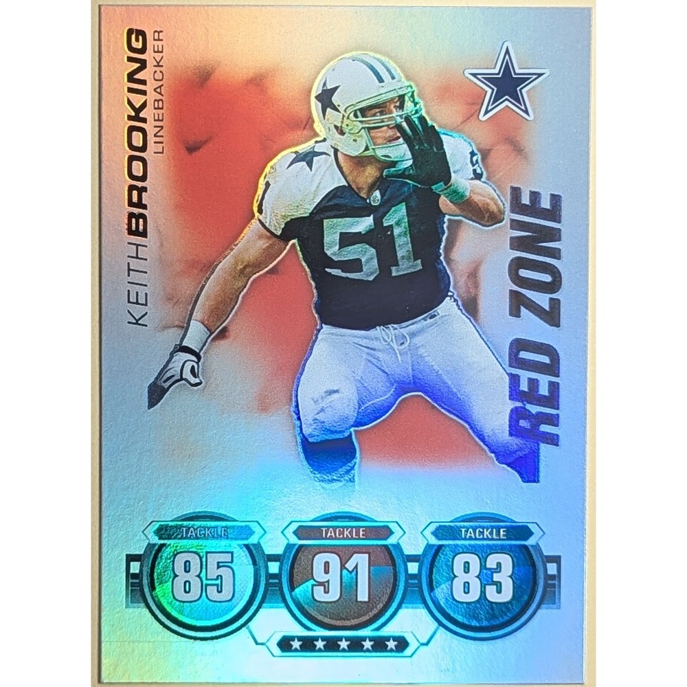 2010 Topps Attax Red Zone Foil NNO Keith Brooking Cowboys